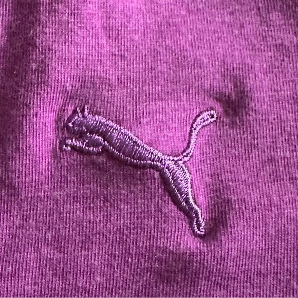 Puma, Large, Cotton blend, hooded kangaroo purple shirt - Picture 8 of 10